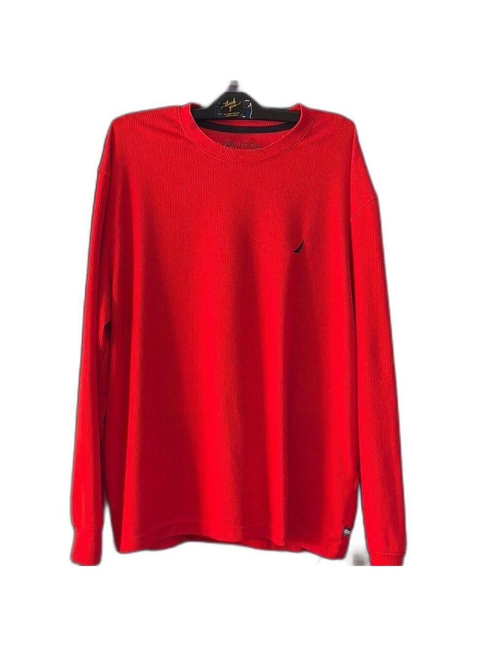 Nautica Men's Red Tshirt Size LG